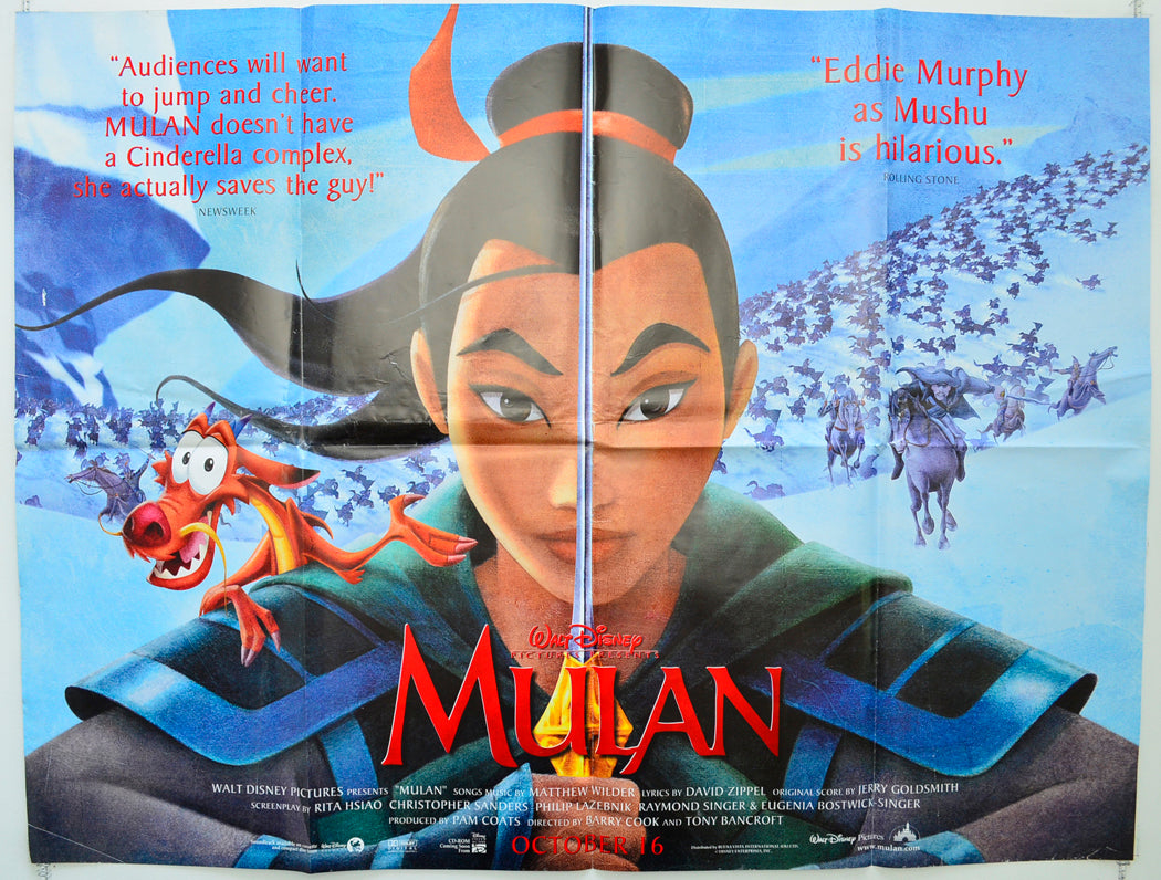 Mulan Original Quad Poster - Film Poster - Movie Poster  