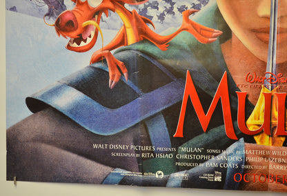 MULAN (Bottom Left) Cinema Quad Movie Poster 