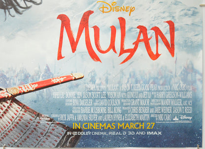 MULAN (Bottom Right) Cinema Quad Movie Poster 