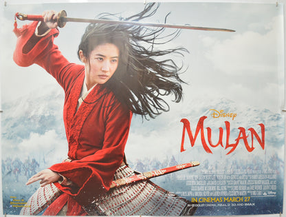 Mulan - Original Quad Poster - Film Poster - Movie Poster