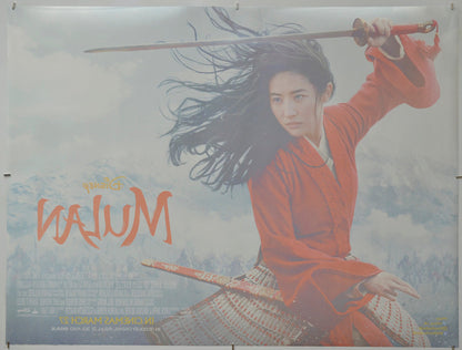 Mulan (Back) Cinema Quad Movie Poster 