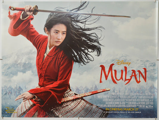 Mulan - Original Quad Poster - Film Poster - Movie Poster