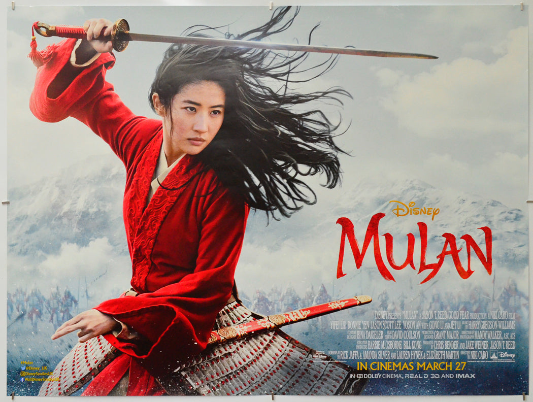 Mulan - Original Quad Poster - Film Poster - Movie Poster