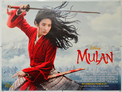 Mulan - Original Quad Poster - Film Poster - Movie Poster