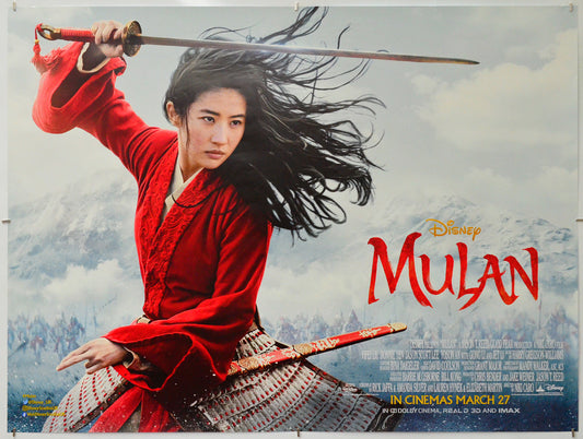 Mulan - Original Quad Poster - Film Poster - Movie Poster