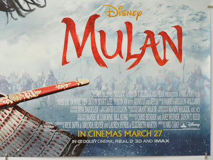 Mulan (Bottom Right) Cinema Quad Movie Poster 