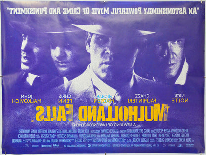 Mulholland Falls (Back) Cinema Quad Movie Poster 