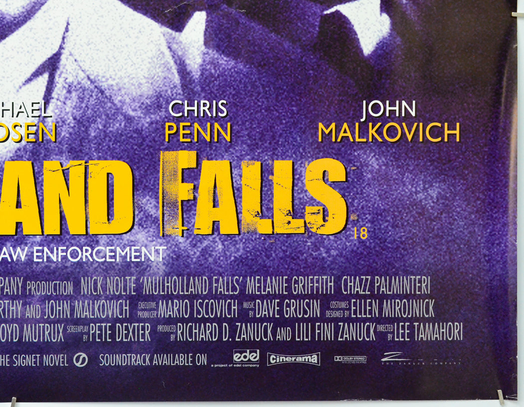 Mulholland Falls (Bottom Right) Cinema Quad Movie Poster 