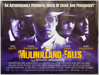 Mulholland Falls - Original Quad Poster - Film Poster - Movie Poster
