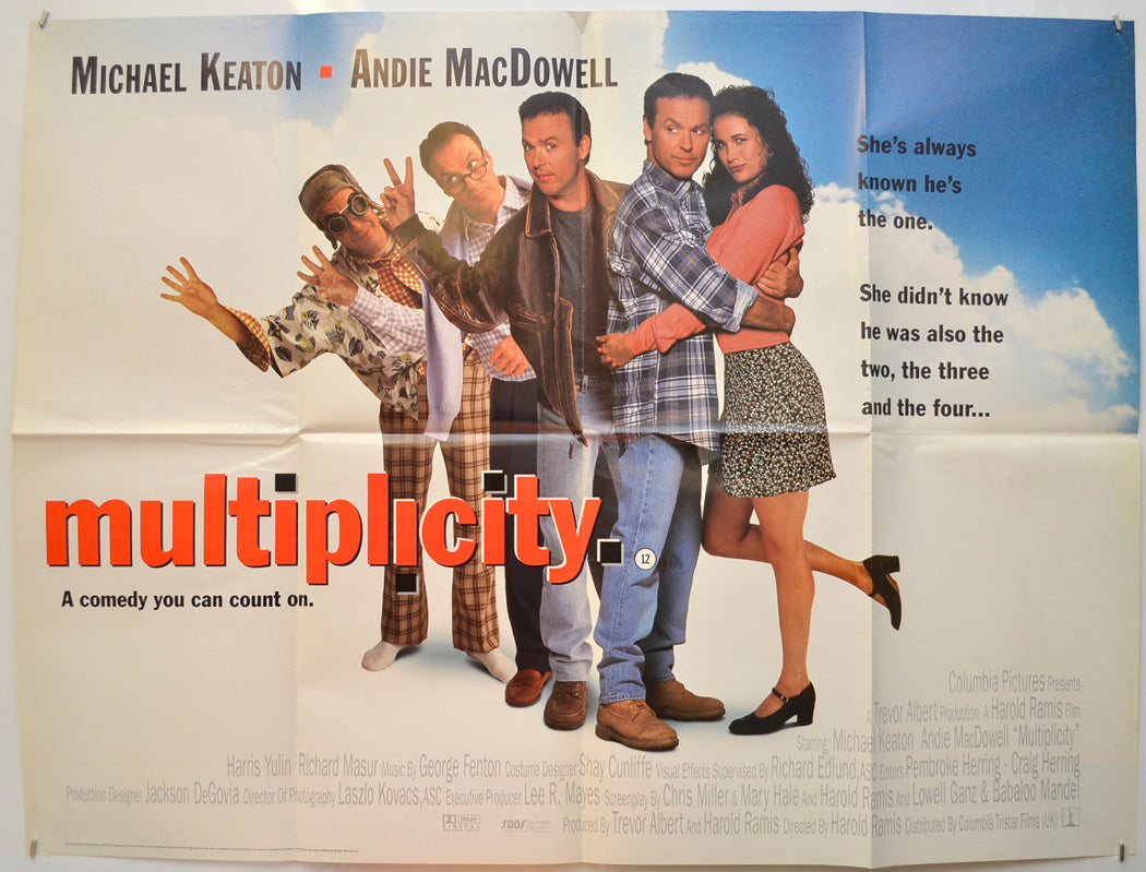 “Multiplicity” Original Quad Poster - Film Poster - Movie Poster ...