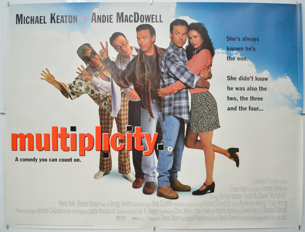 Multiplicity - Original Quad Poster - Film Poster - Movie Poster