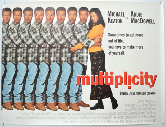 Multiplicity (Teaser / Advance Version ) Original Quad Poster - Film Poster - Movie Poster