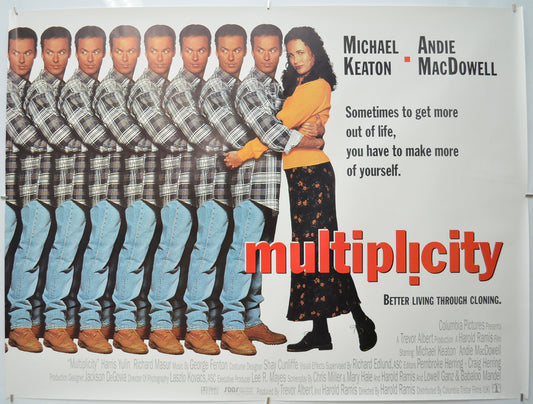 Multiplicity (Teaser / Advance Version) - Original Quad Poster - Film Poster - Movie Poster