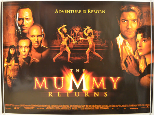 The Mummy Returns  Original Quad Poster - Film Poster - Movie Poster 