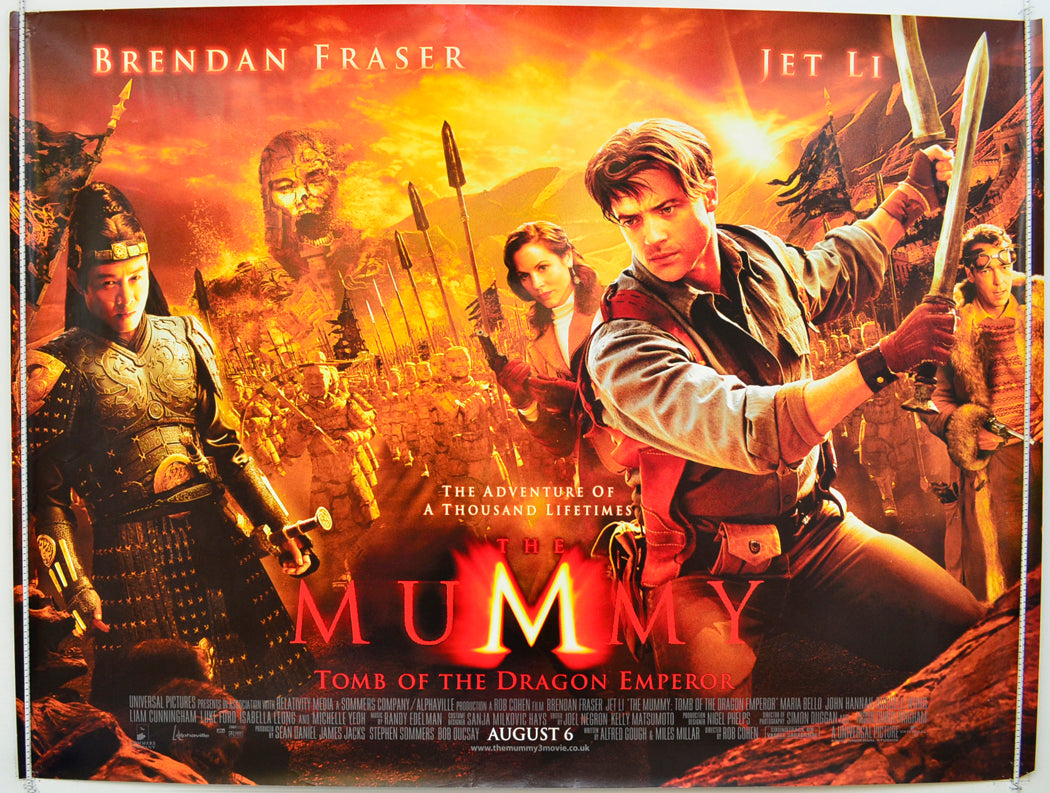 The Mummy : Tomb Of The Dragon Emperor  Original Quad Poster - Film Poster - Movie Poster  