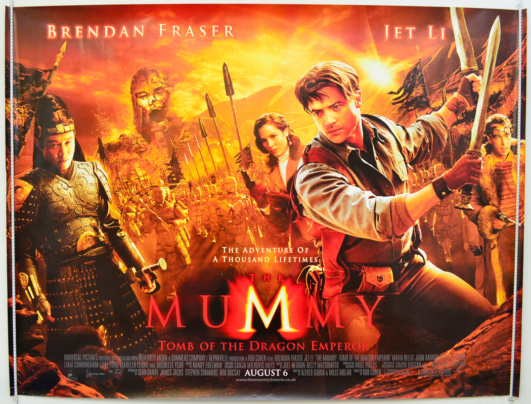 The Mummy : Tomb Of The Dragon Emperor  Original Quad Poster - Film Poster - Movie Poster  