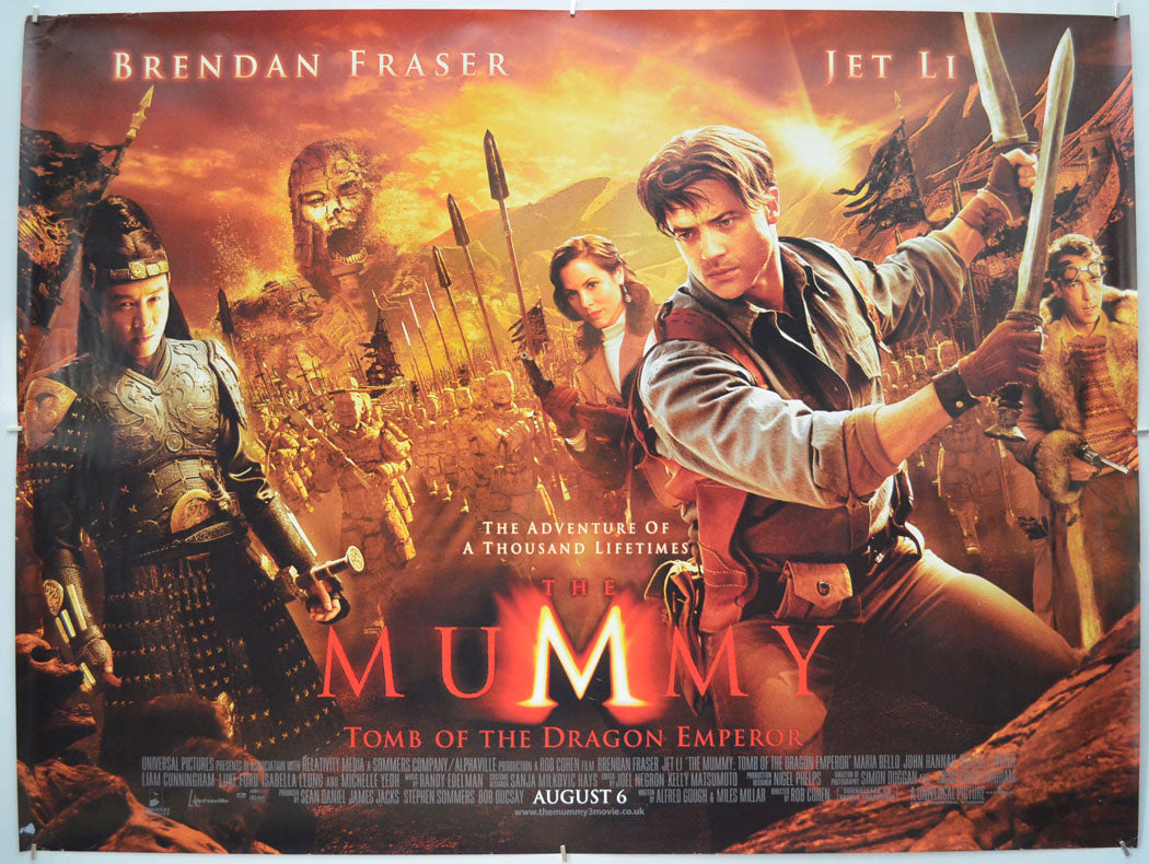 The Mummy : Tomb Of The Dragon Emperor Original Quad Poster - Film Poster - Movie Poster