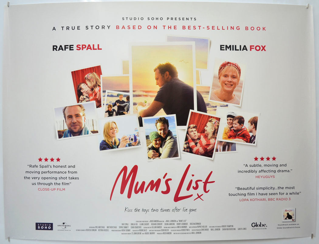 Mum's List  Original Quad Poster - Film Poster - Movie Poster