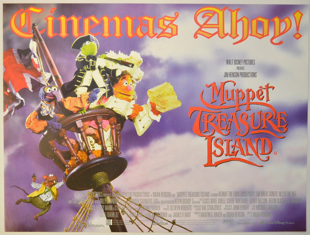 Muppet Treasure Island Original Mini Quad Poster - Film Poster - Movie Poster