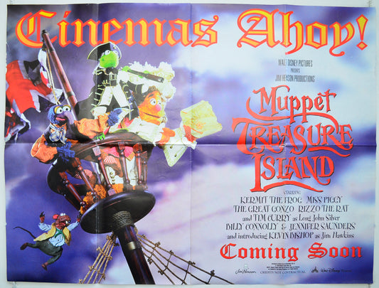 Muppet Treasure Island Original Quad Poster - Film Poster - Movie Poster  