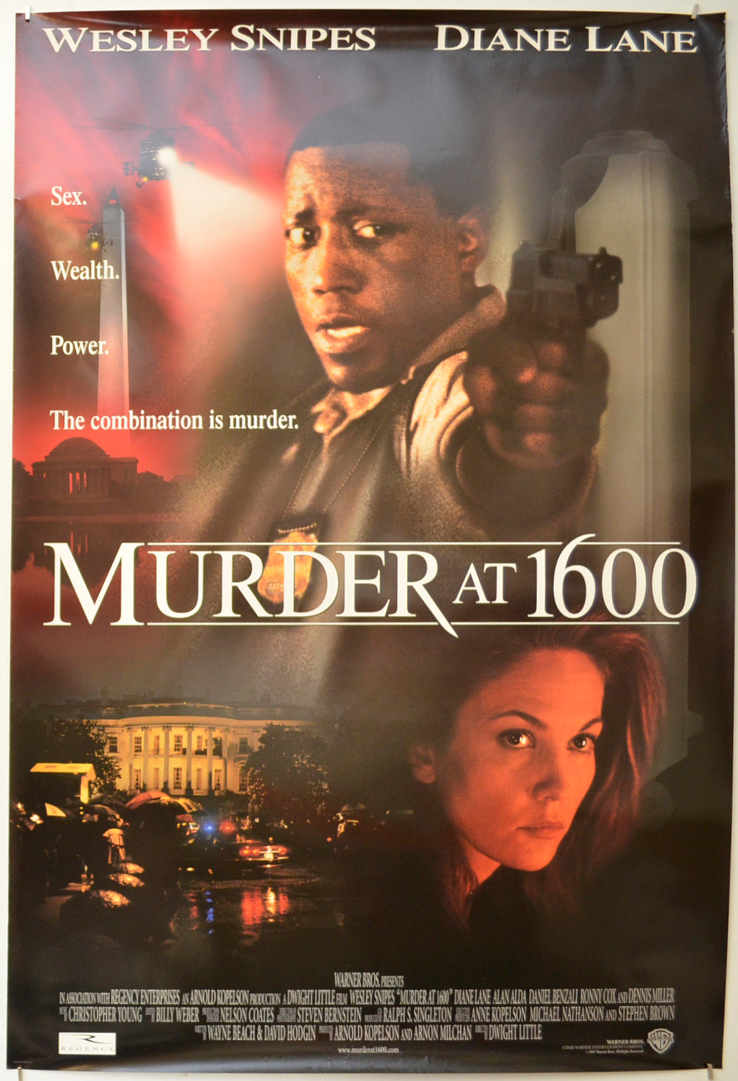 Murder At 1600 (Style B) Original One Sheet Poster - Film Poster - Movie Poster