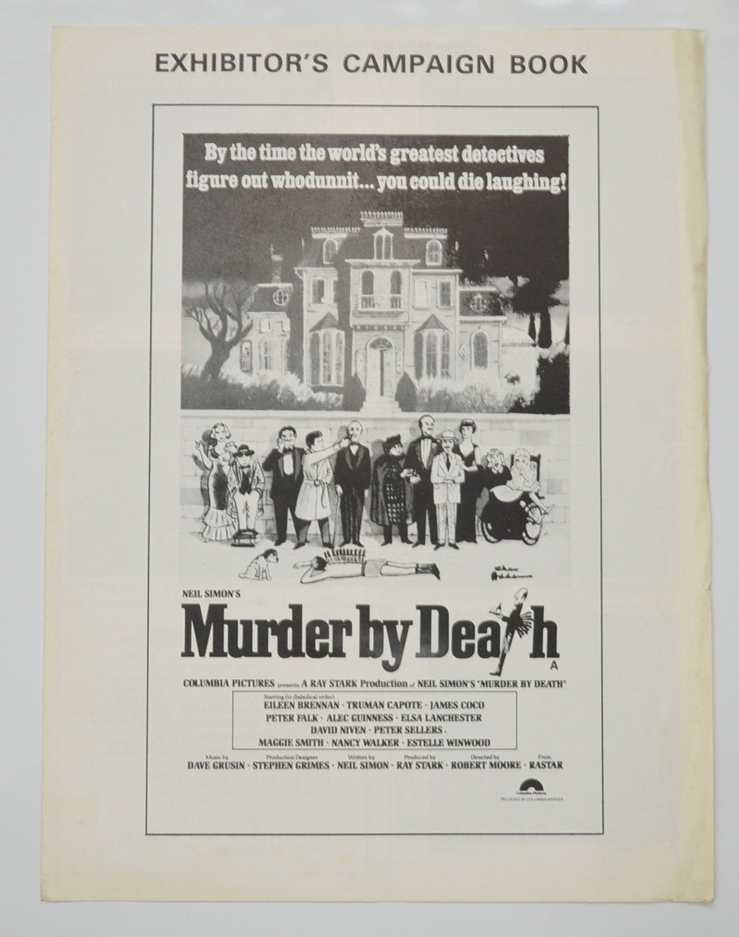 Murder By Death Original 4 Page Cinema Exhibitors Campaign Pressbook (UK)