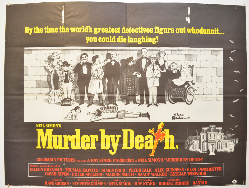 Murder By Death  Original Quad Poster - Film Poster - Movie Poster