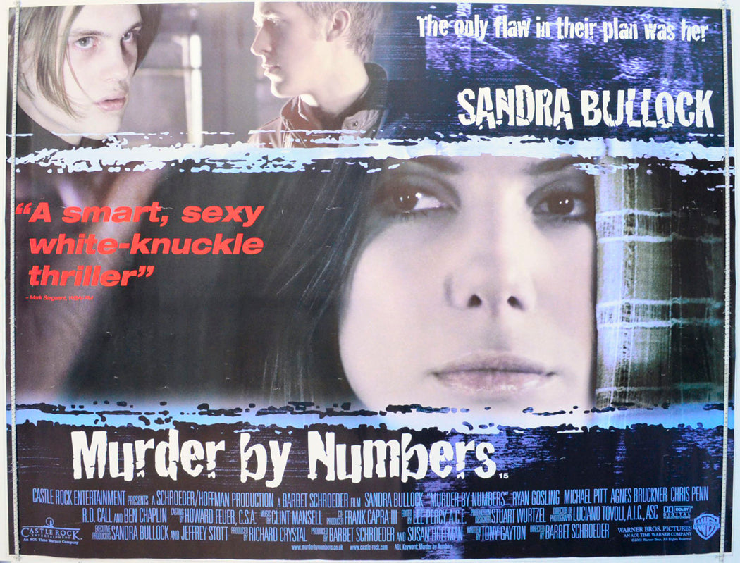 Murder By Numbers Original British Quad Poster - Film Poster - Movie Poster 