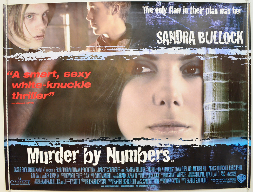 Murder By Numbers Original Quad Poster - Film Poster - Movie Poster  