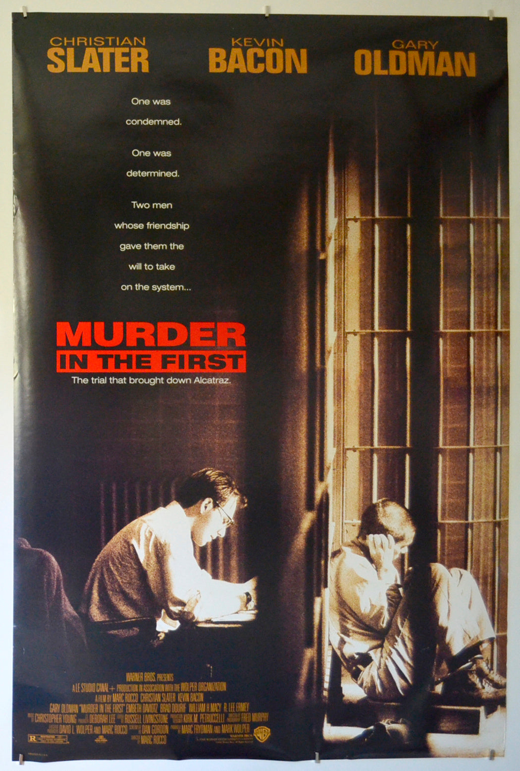 Murder In The First  Original One Sheet Poster - Film Poster - Movie Poster