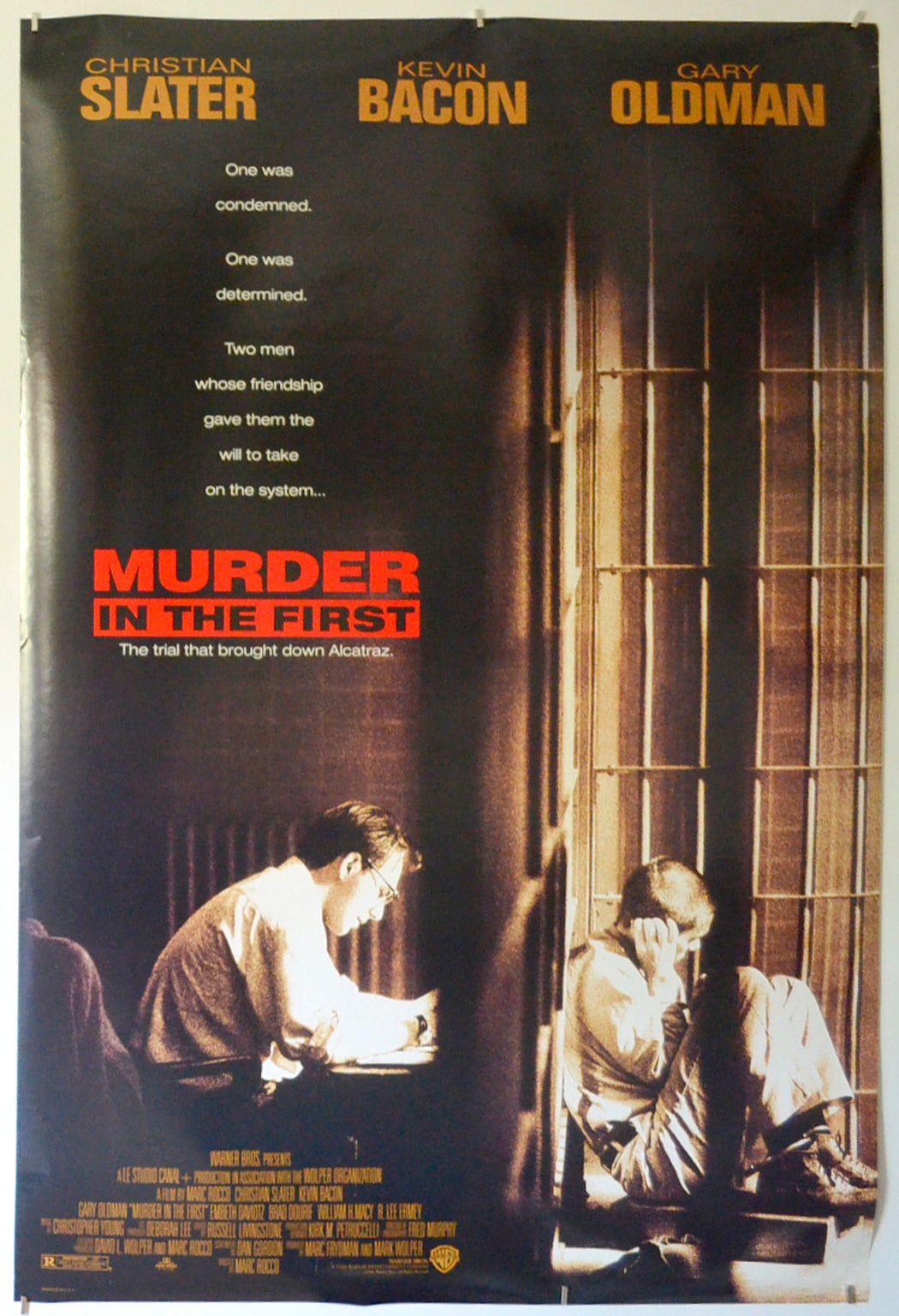 Murder In The First  Original One Sheet Poster - Film Poster - Movie Poster