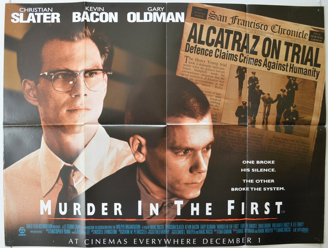 Murder In The First   Original Quad Poster - Film Poster - Movie Poster 