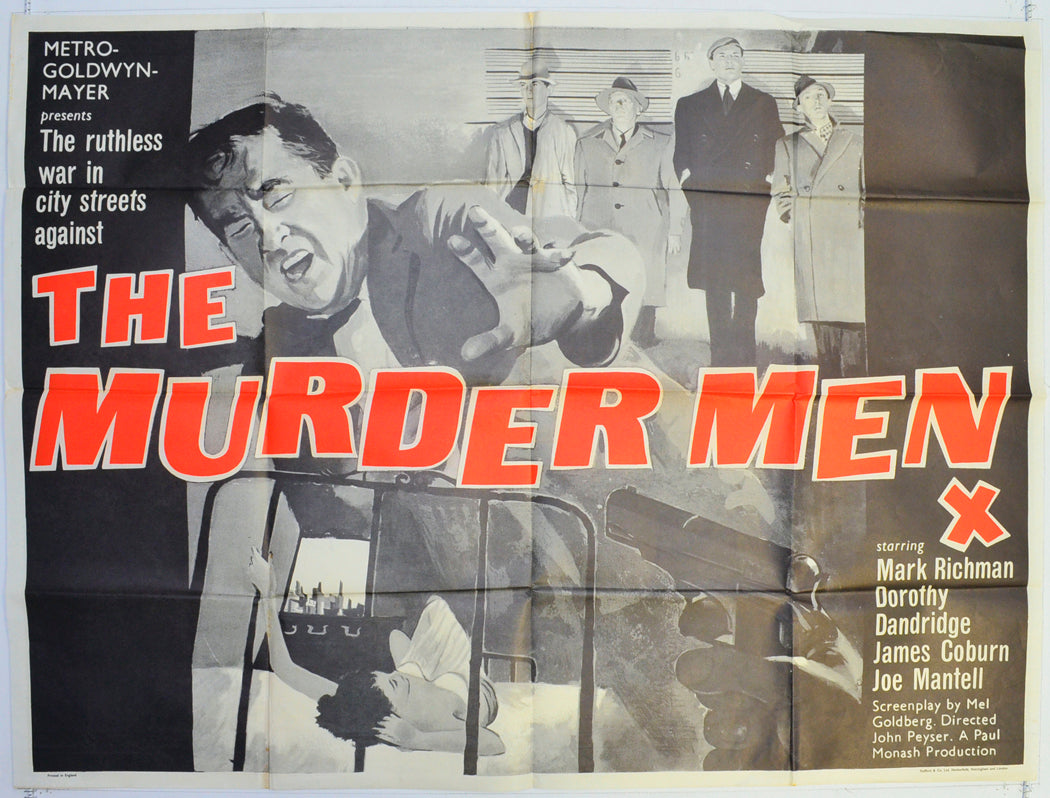 The Murder Men  Original British Quad Poster - Film Poster - Movie Poster 