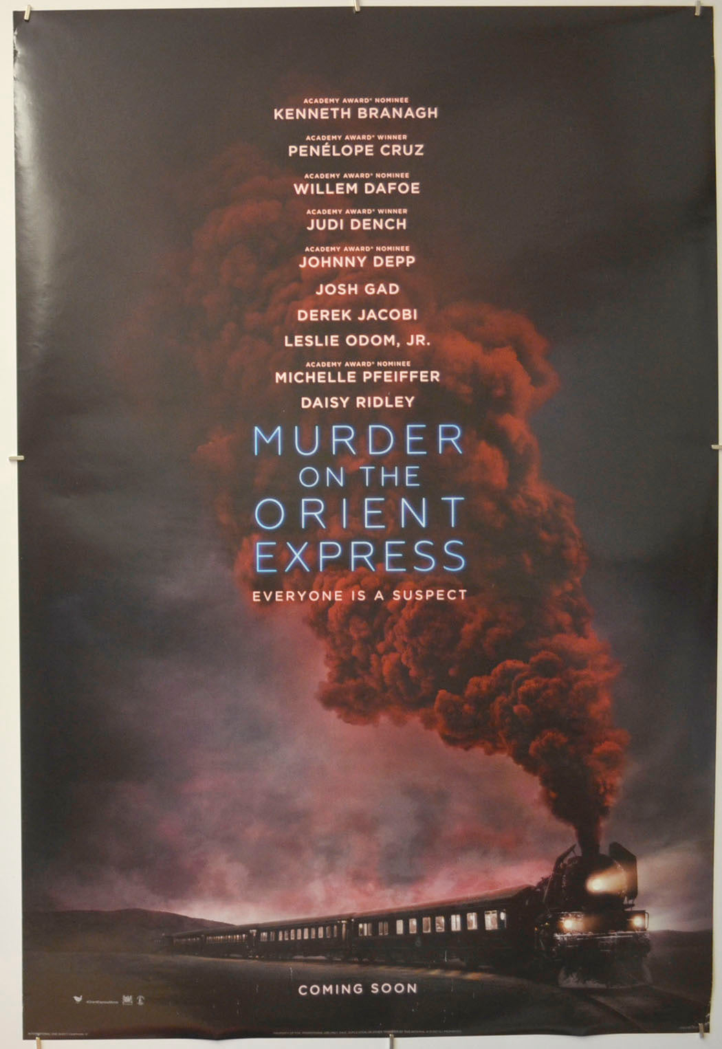 Murder On The Orient Express (Teaser / Advance Version)  Original One Sheet Poster - Film Poster - Movie Poster