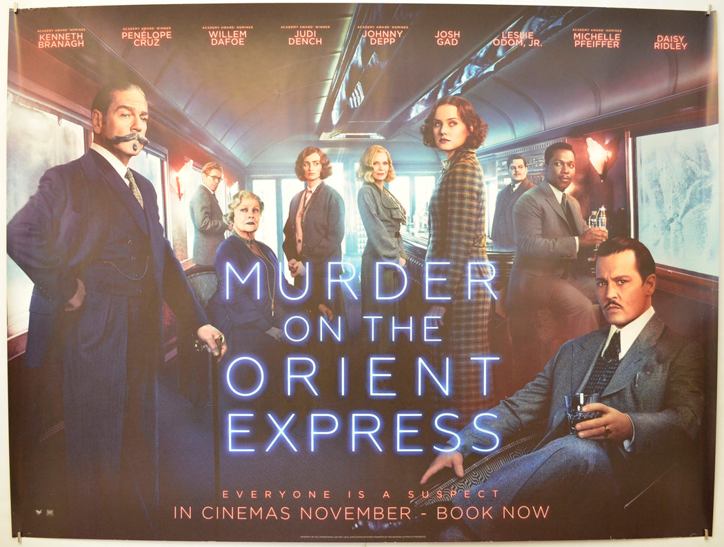 Murder On The Orient Express Original Quad Poster - Film Poster - Movie Poster