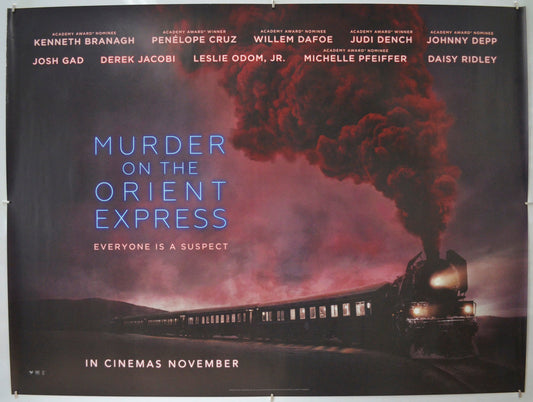 Murder On The Orient Express - Original Quad Poster - Film Poster - Movie Poster