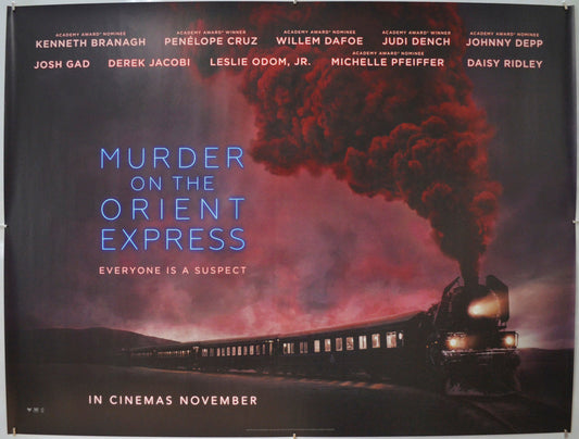 Murder On The Orient Express - Original Quad Poster - Film Poster - Movie Poster