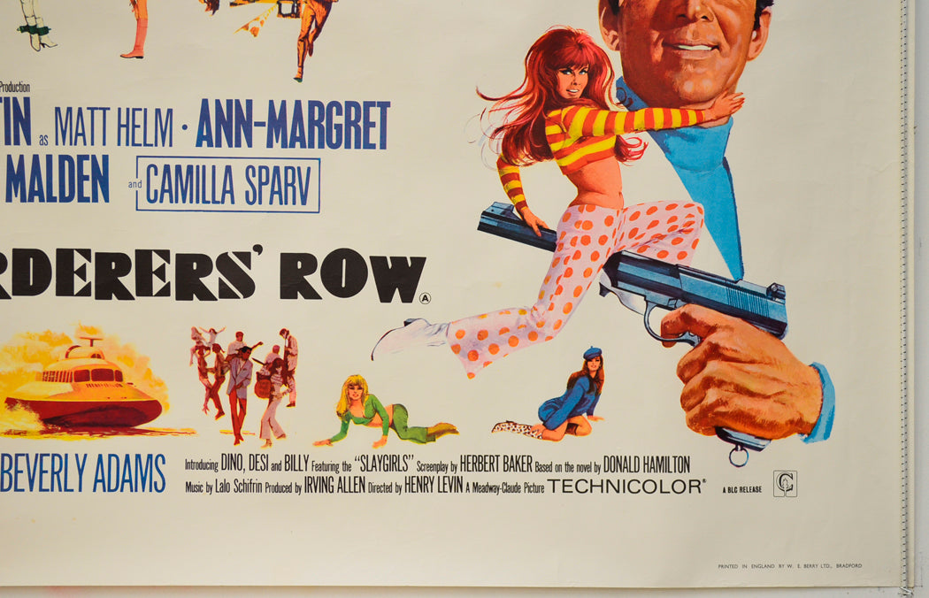 MURDERER’S ROW (Bottom Right) Cinema Quad Movie Poster 