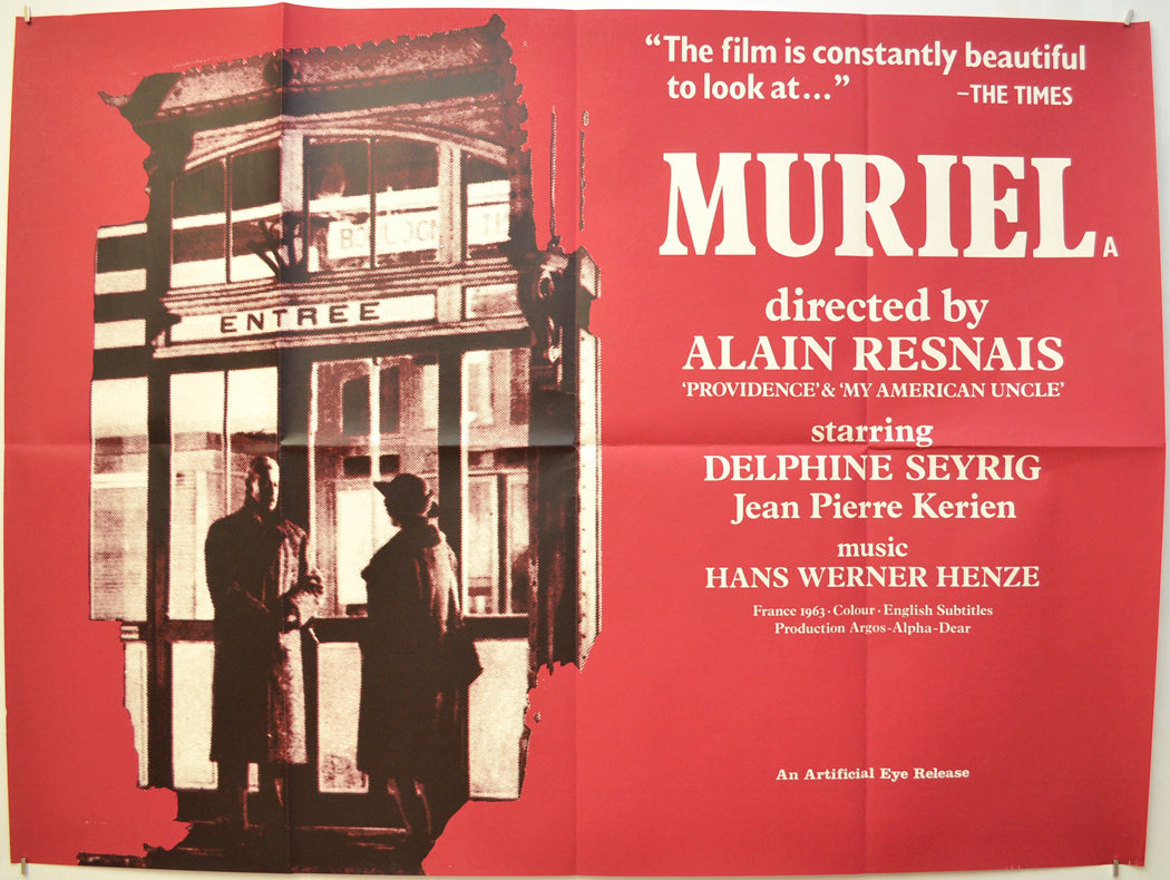 Muriel (a.k.a. Muriel ou le temps d'un retour)</br>(a.k.a. Muriel, or the Time of Return) Original Quad Poster - Film Poster - Movie Poster