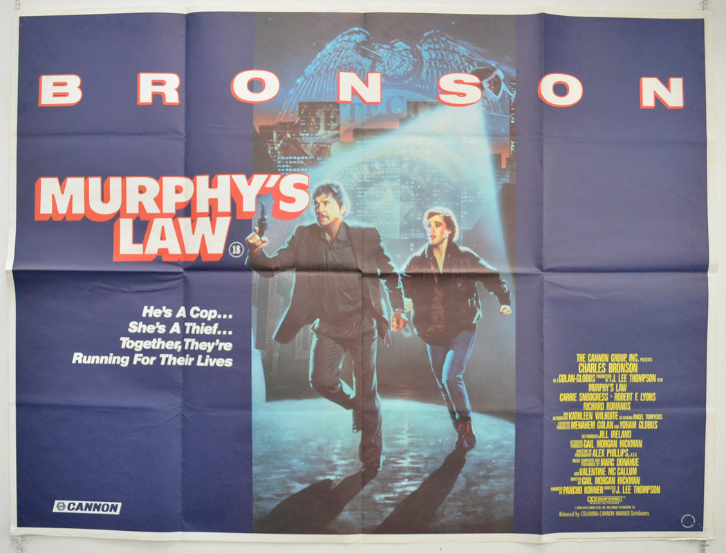 Murphy's Law  Original British Quad Poster - Film Poster - Movie Poster 