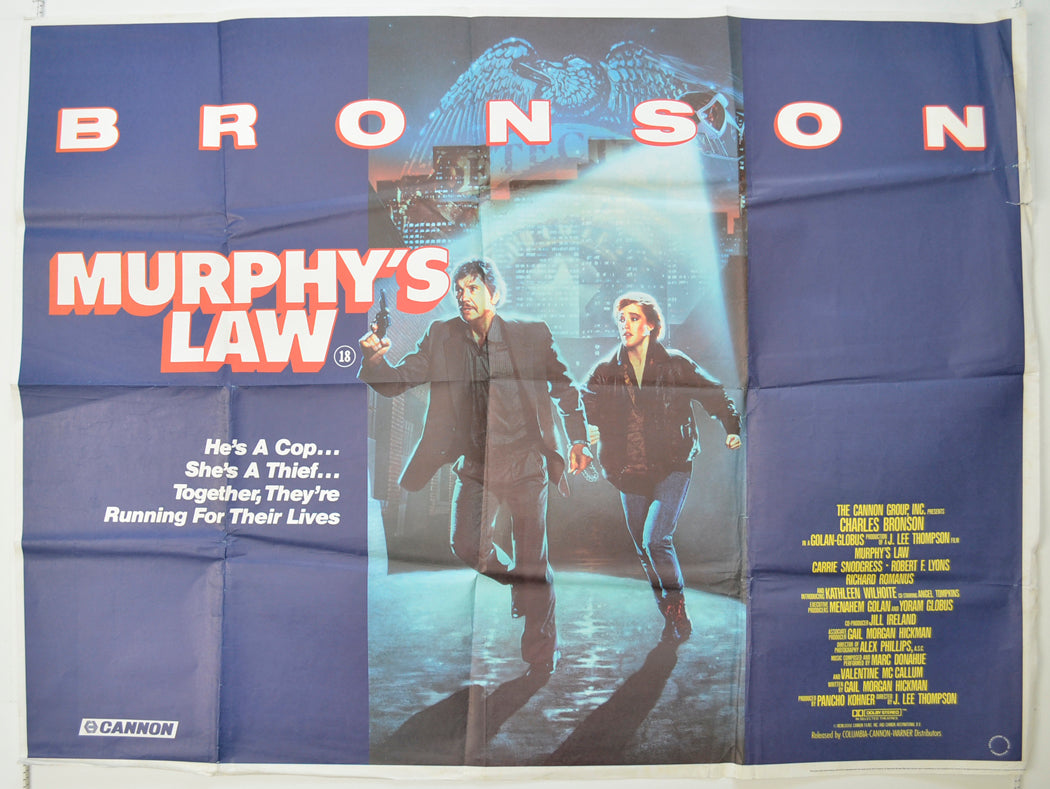 Murphy's Law   Original Quad Poster - Film Poster - Movie Poster 