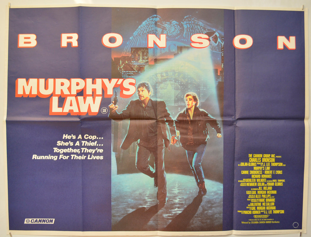 Murphy's Law  Original Quad Poster - Film Poster - Movie Poster