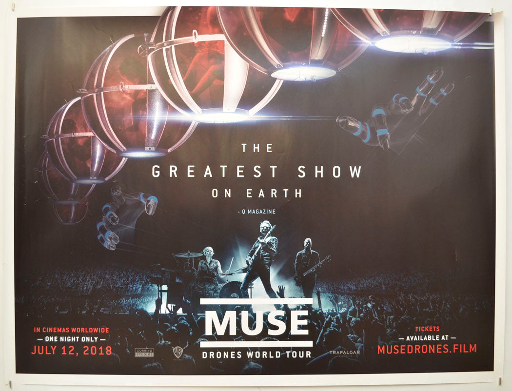 Muse : Drones World Tour Original Quad Poster - Film Poster - Movie Poster