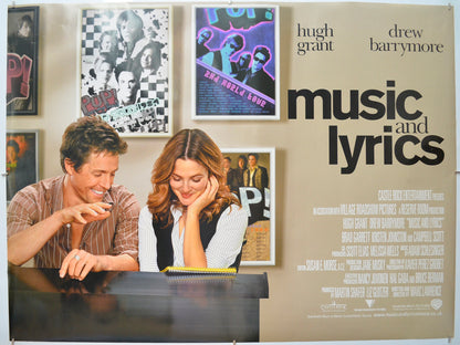 Music And Lyrics Original Quad Poster - Film Poster - Movie Poster