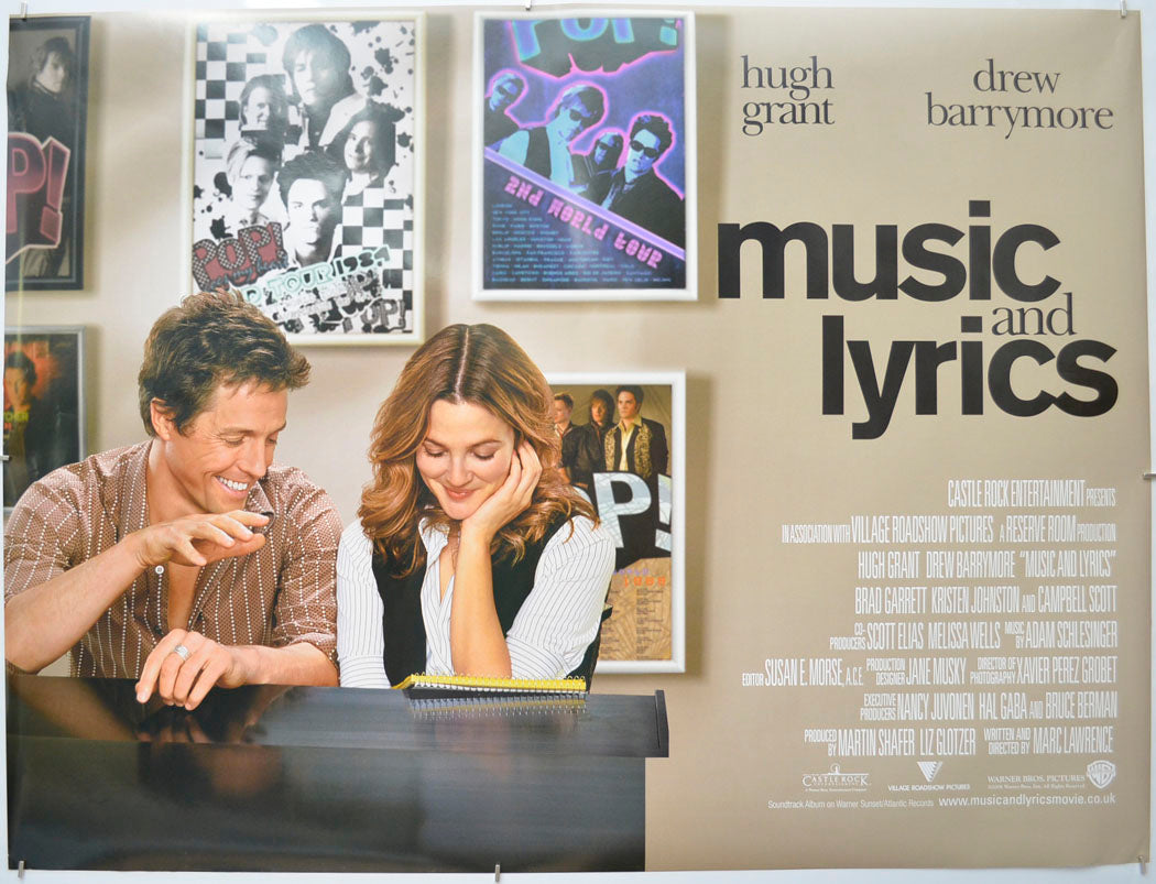 Music And Lyrics Original Quad Poster - Film Poster - Movie Poster