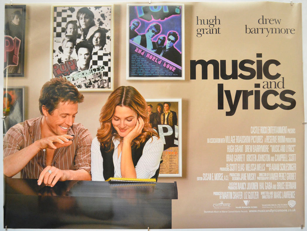 Music And Lyrics  Original Quad Poster - Film Poster - Movie Poster