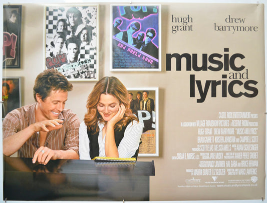 Music And Lyrics  Original Quad Poster - Film Poster - Movie Poster