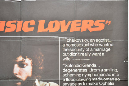 THE MUSIC LOVERS (Top Right) Cinema Quad Movie Poster 