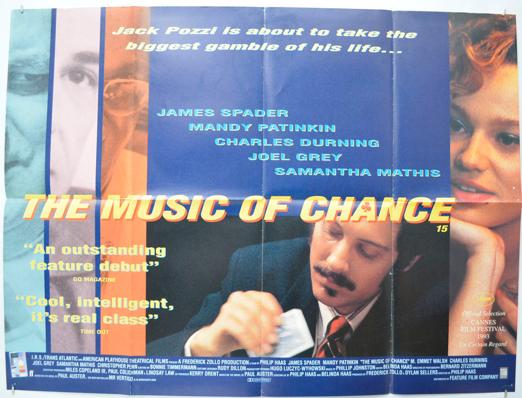 The Music Of Chance Original Quad Poster - Film Poster - Movie Poster