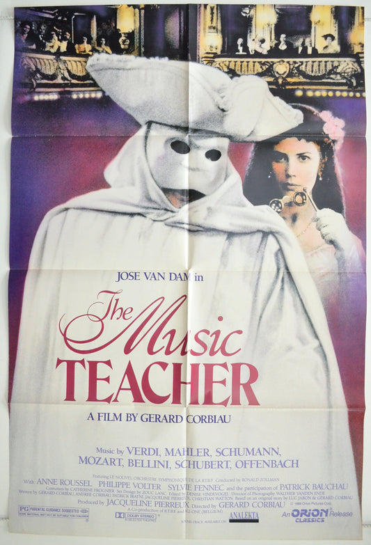 The Music Teacher  (a.k.a Le maître de musique)   Original One Sheet Poster - Film Poster - Movie Poster  